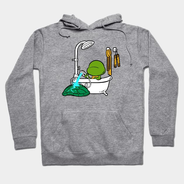 Bath and Shower - Shell We Clean Hoodie by flyingmouse365